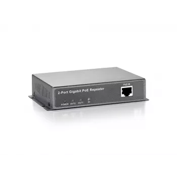 LevelOne Gigabit PoE opakovač, kaskádovateľný, 2 PoE výstupy, sieťový opakovač, 100 m, 1000 Mbit/s, plný duplex, polovičný duplex, 10/100/1000Base-T(X), IEEE 802.3x