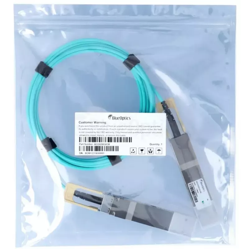 BlueOptics QDD-400-AOC3M-BO InfiniBand optický kábel 3 m QSFP-DD