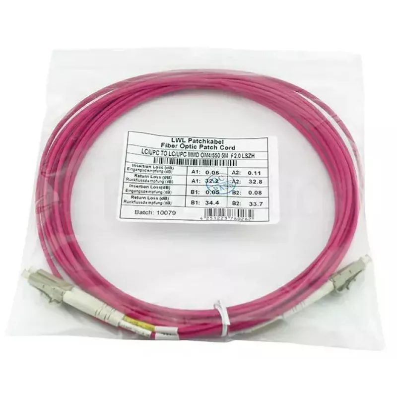 BlueOptics QK733A-BO InfiniBand optický kábel 2 m 2x LC fialový