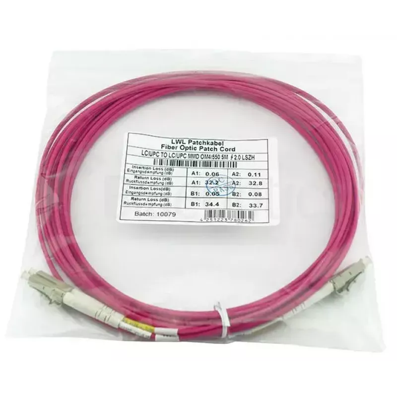 BlueOptics QK736A-BO InfiniBand optický kábel 30 m LC fialový