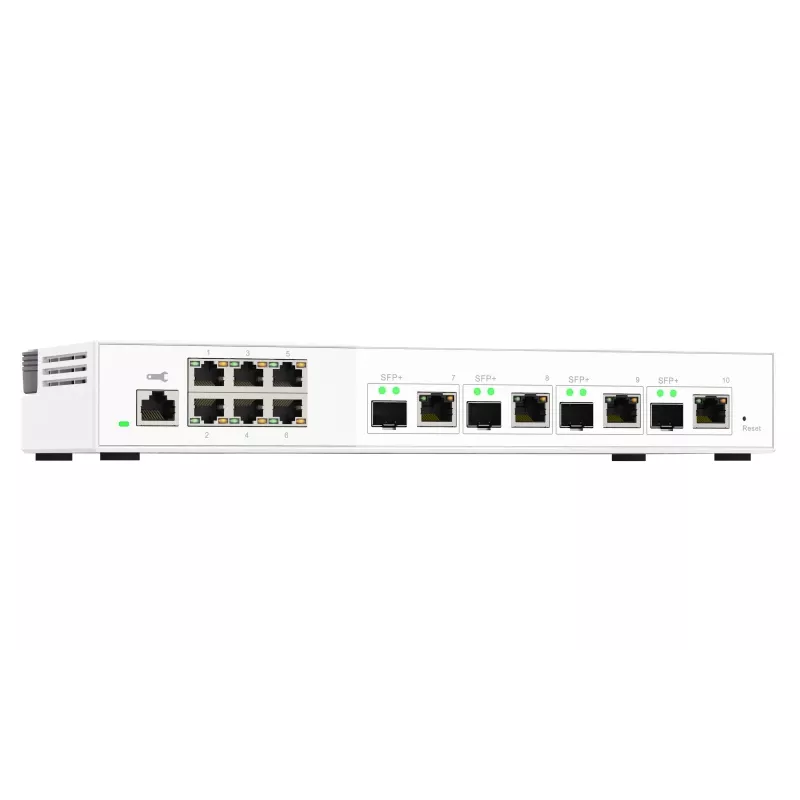 QNAP QSW-M2106-4C sieťový switch upravovaný L2 2,5G Ethernet (100/1000/2500) biely