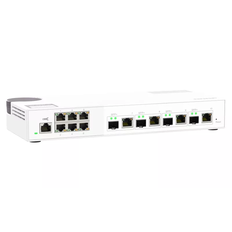 QNAP QSW-M2106-4C sieťový switch upravovaný L2 2,5G Ethernet (100/1000/2500) biely