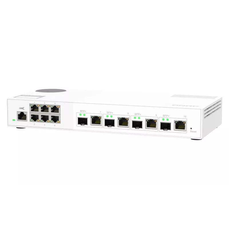 QNAP QSW-M2106-4C sieťový switch upravovaný L2 2,5G Ethernet (100/1000/2500) biely