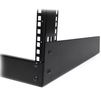 StarTech.com 2-Post 12U Desktop-Server-Rack, malý otvorený 19-palcový počítačový rack, kompaktný sieťový rack pre AV/štúdiové/dátové/IT vybavenie – samostatne stojaci dvojstĺpikový rack pre domáce/kancelárske použitie