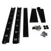 StarTech.com 2-Post 12U Desktop-Server-Rack, malý otvorený 19-palcový počítačový rack, kompaktný sieťový rack pre AV/štúdiové/dátové/IT vybavenie – samostatne stojaci dvojstĺpikový rack pre domáce/kancelárske použitie