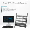 StarTech.com 2-Post 12U Desktop-Server-Rack, malý otvorený 19-palcový počítačový rack, kompaktný sieťový rack pre AV/štúdiové/dátové/IT vybavenie – samostatne stojaci dvojstĺpikový rack pre domáce/kancelárske použitie