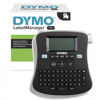 DYMO LabelManager ® ™ 210D - AZERTY, D1, termotransfer, 180 x 180 DPI, 12 mm/s, čierna, strieborná