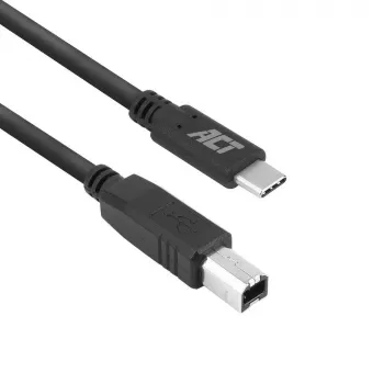 ACT USB 2.0 kábel, USB-C na USB-B, 1,8 metra