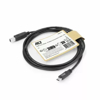 ACT USB 2.0 kábel, USB-C na USB-B, 1,8 metra