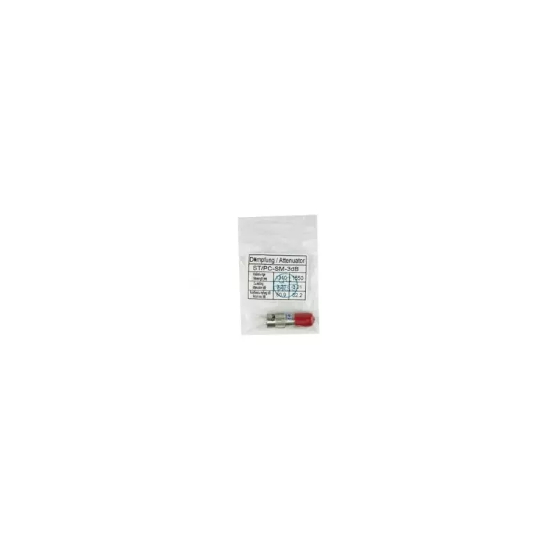 Attenuátor BlueOptics SFA23BK7 7 dB červený ST konektor