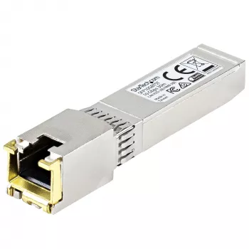 StarTech.com MSA kompatibilný SFP+ transceiver modul - 10GBASE-T ~ MSA nekódovaný SFP+ modul - 10GBASE-T - SFP na RJ45 Cat6/Cat5e - 10GE Gigabit Ethernet SFP+ - RJ-45 30 m