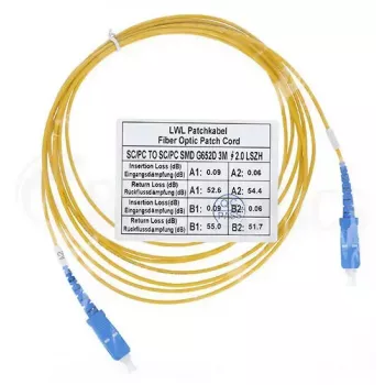 Optický kábel BlueOptics SFP2222BU30MK SC G.657.A1 30 m žltý
