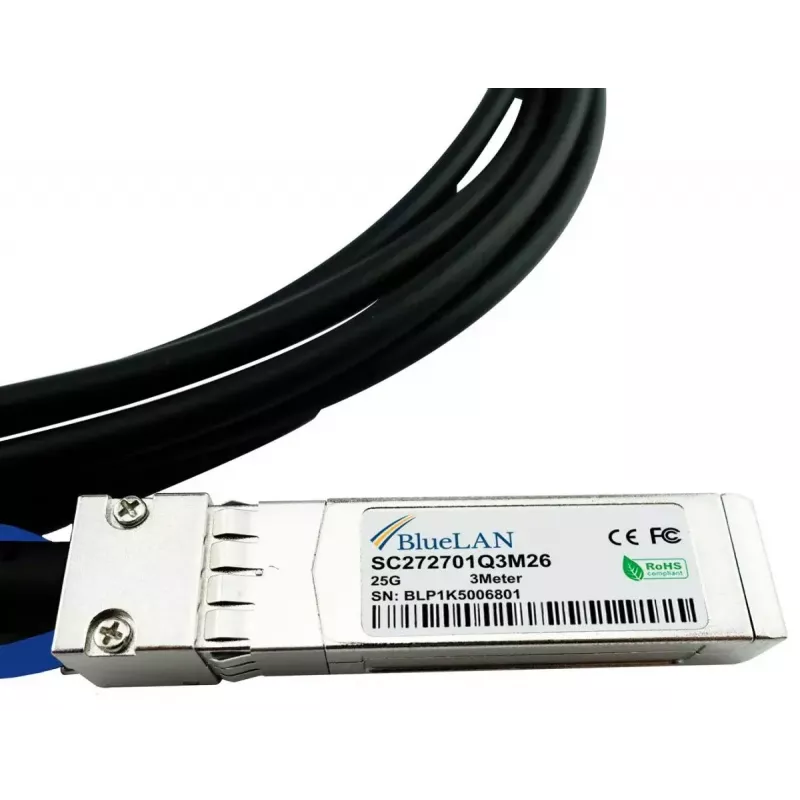 SFP28 DAC kábel BlueOptics SFP28-DAC-1M-AT-BL 1 m konektor/konektor