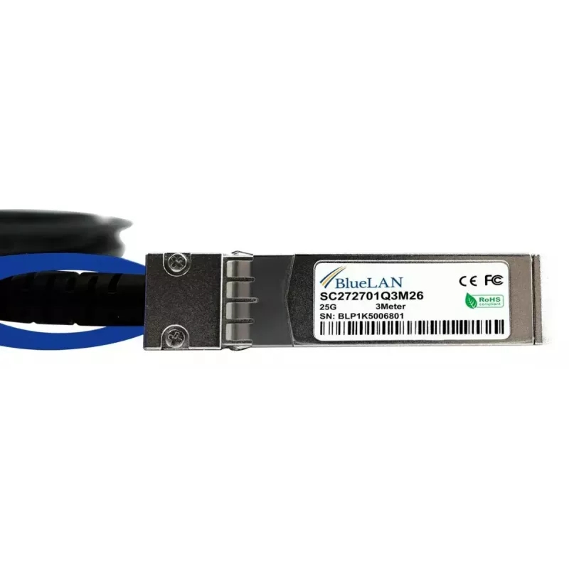 SFP28 DAC kábel BlueOptics SFP28-DAC-1M-AT-BL 1 m konektor/konektor