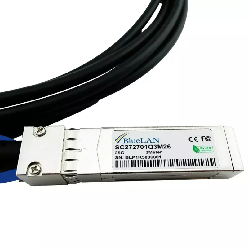 SFP28 DAC kábel BlueOptics SFP28-DAC-2M-QL 2m konektor samec/konektor samec