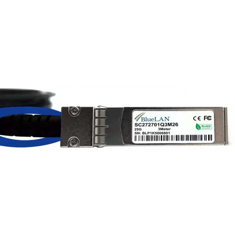 SFP28 DAC kábel BlueOptics SFP28-DAC-2M-UQ 2 m konektor/konektor