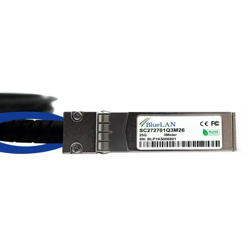 SFP28 DAC kábel BlueOptics SFP28-DAC-3M-AT-BL 3 m konektor/konektor