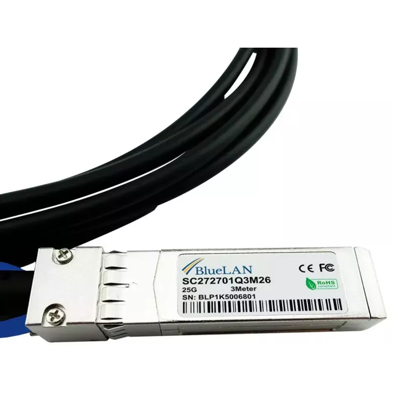 SFP28 DAC kábel BlueOptics SFP28-DAC-3M-IB-BL 3 m konektor/konektor