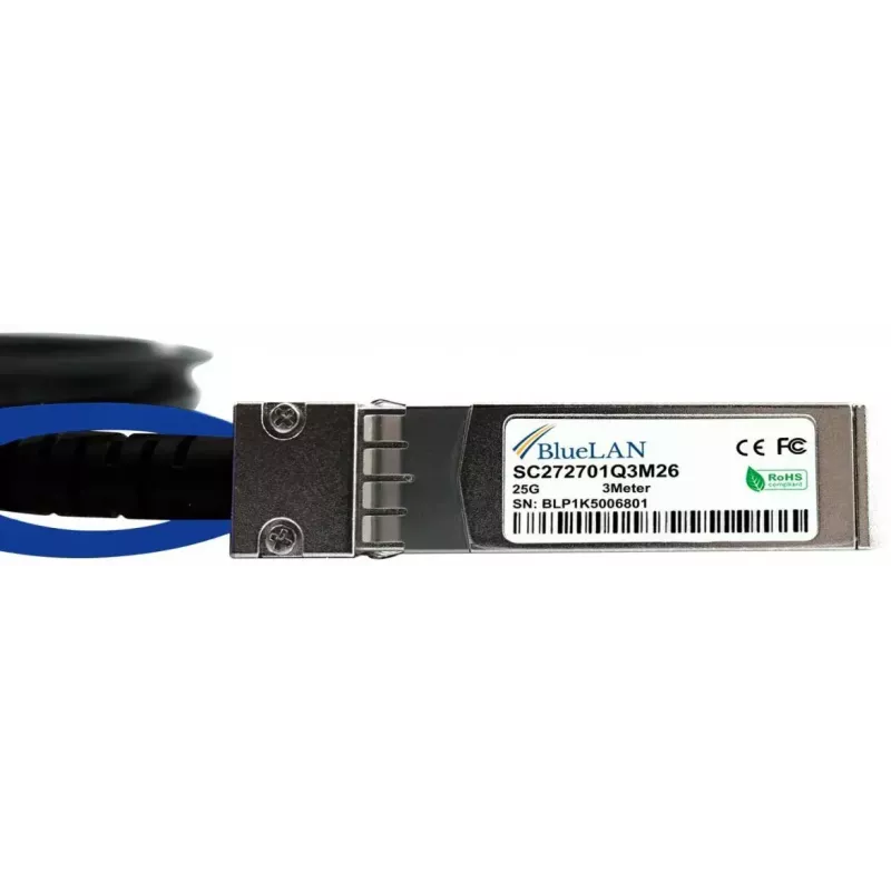 SFP28 DAC kábel BlueOptics SFP28-DAC-3M-LS-BL 3 m konektor/konektor
