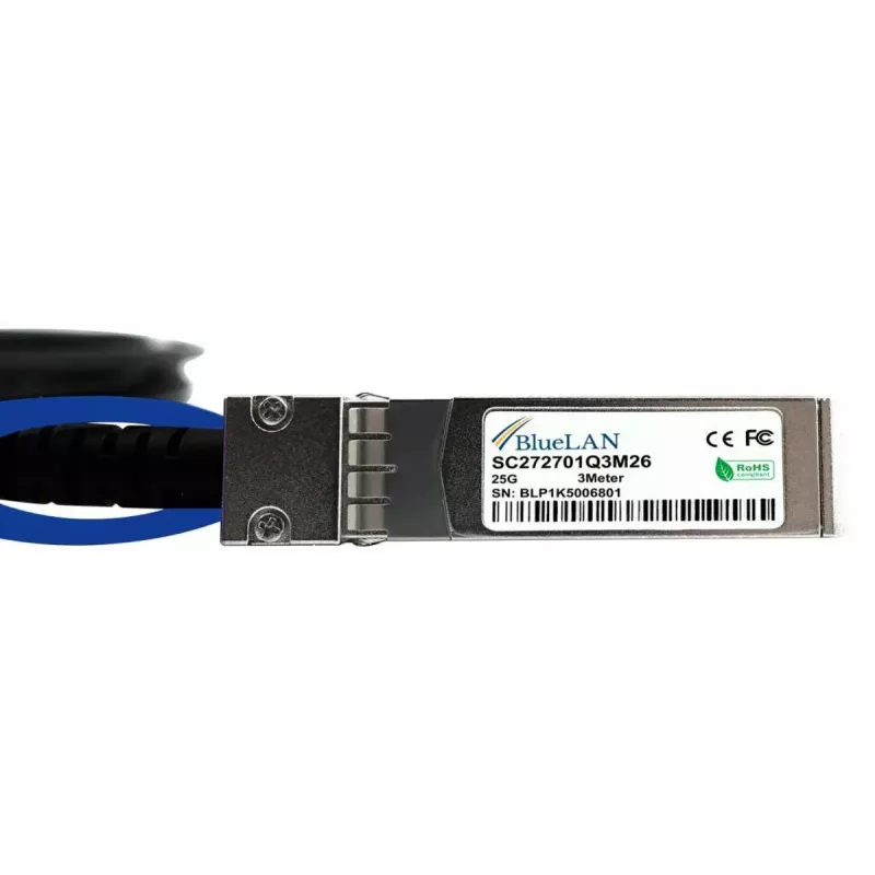 SFP28 DAC kábel BlueOptics SFP28-DAC-3M-MR-BL 3 m konektor/konektor