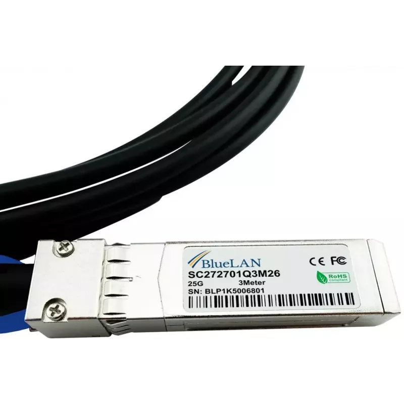 SFP28 DAC kábel BlueOptics SFP28-DAC-3M-SS 3 m konektor/konektor