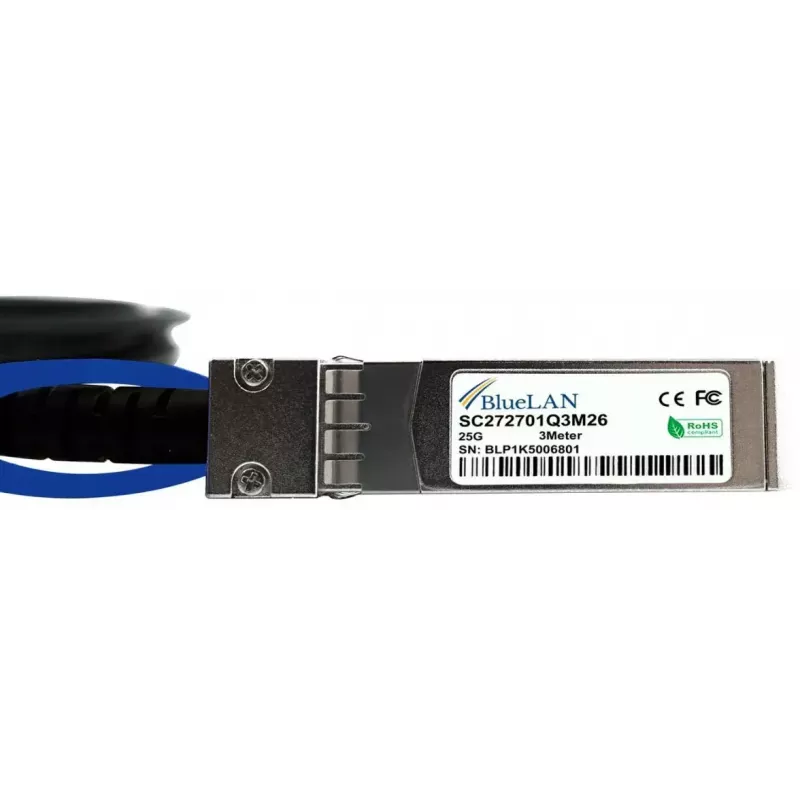 SFP28 DAC kábel BlueOptics SFP28-DAC-3M-ZY 3 m konektor/konektor