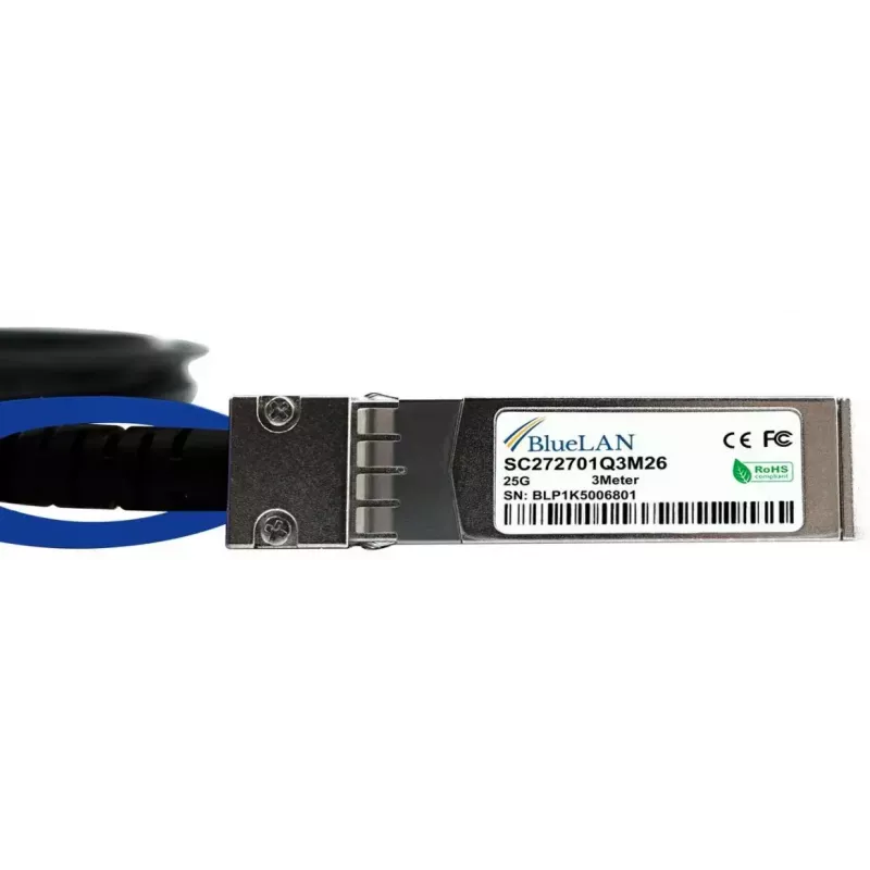 SFP28 DAC kábel BlueOptics SFP28-DAC-5M-AT 5 m konektor/konektor