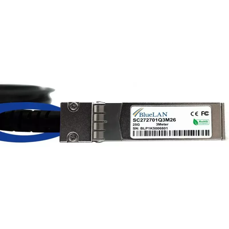 SFP28 DAC kábel BlueOptics SFP28-DAC-5M-UQ 5 m konektor samec-konektor samec
