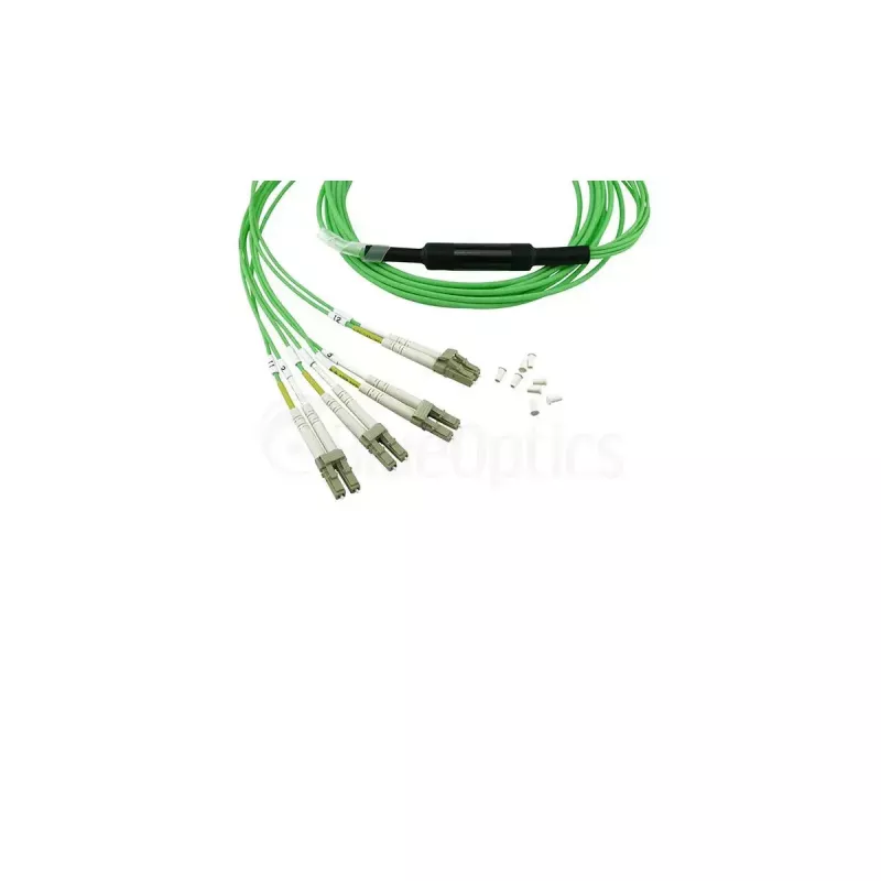 Optický kábel BlueOptics SFP5141GU5MKB MPO 4x LC OM5 5 m limetková