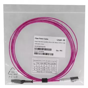 Optický kábel BlueOptics SFP9231FU1MK MDC LC OM4 1 m magenta