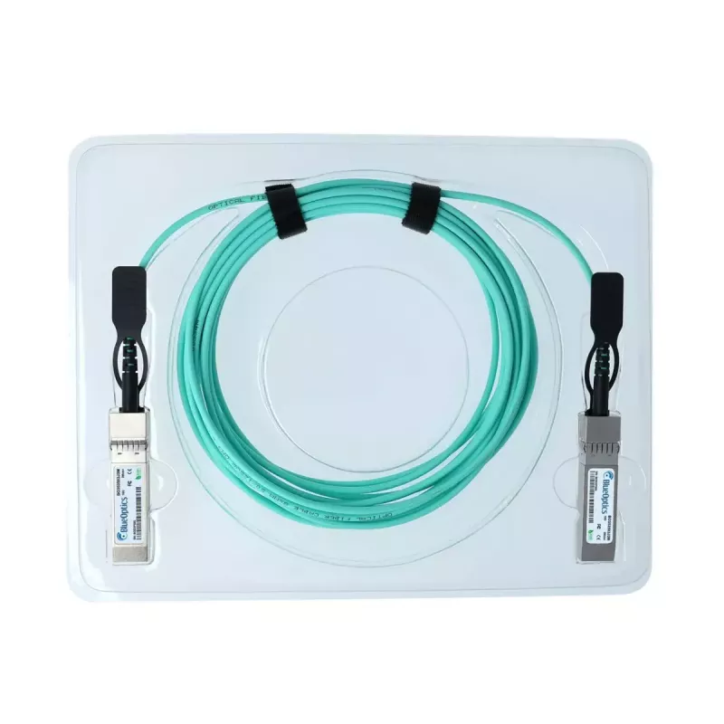 Sieťový kábel BlueOptics SFP-XG-D-AOC-10M-BO SFP+ InfiniBand 10m oranžový