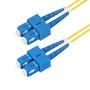 StarTech.com 2 m (6,6 ft) SC na SC (UPC) OS2 jednovidové duplexné optické vlákno, 9/125 µm, 40G/100G Zipcord, odolný voči ohybu, nízky útlm - LSZH optický patch kábel