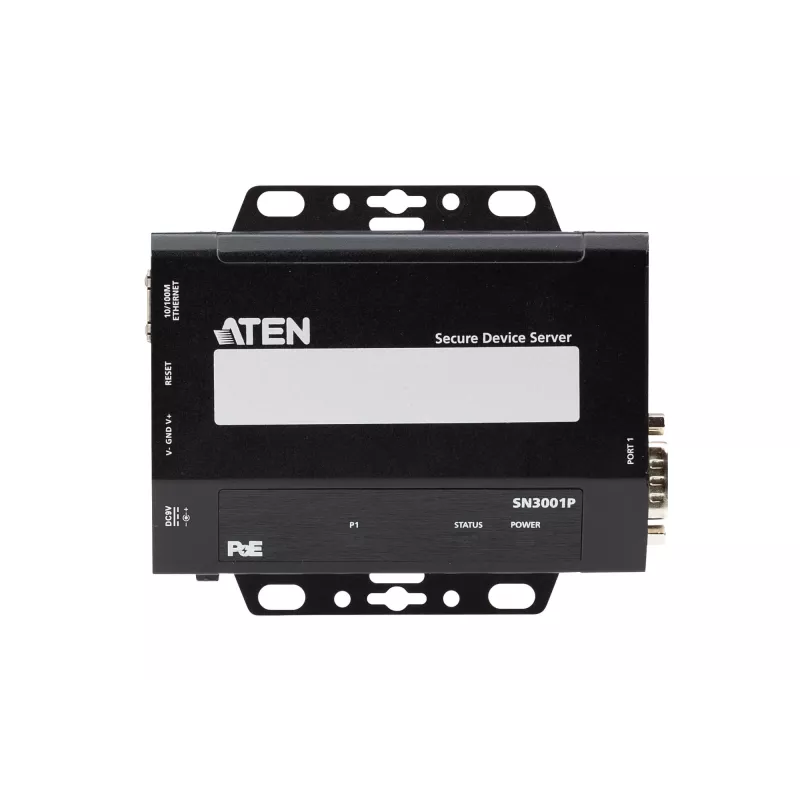 ATEN 1-portový RS-232 Secure Device Server s PoE, 10/100Base-T(X), 210 g