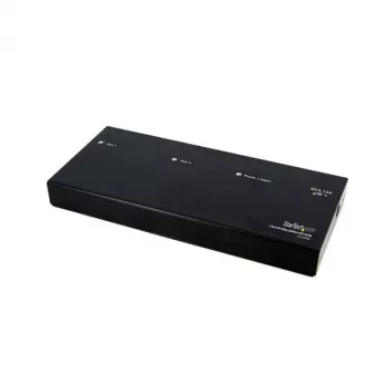 StarTech.com 2 portový DVI video rozbočovač so zvukom – DVI, 2x DVI, 1920 x 1200 pixelov, čierna, hliník, 10 m