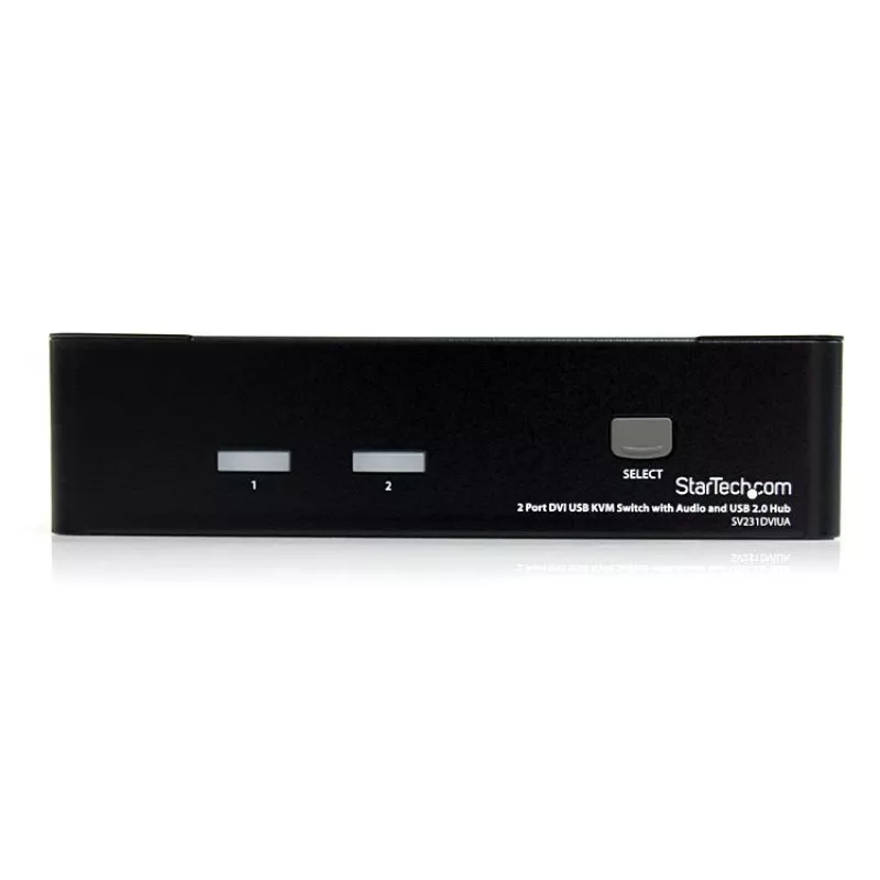 StarTech.com 2-portový DVI USB KVM prepínač s audio a USB 2.0 hubom