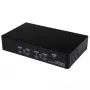 StarTech.com 4-portový USB DisplayPort KVM prepínač s audio, 3840 x 2400 pixelov, čierny