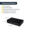 StarTech.com 4-portový USB DisplayPort KVM prepínač s audio, 3840 x 2400 pixelov, čierny