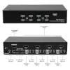StarTech.com 4-portový USB DisplayPort KVM prepínač s audio, 3840 x 2400 pixelov, čierny