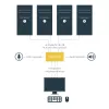 StarTech.com 4-portový USB DisplayPort KVM prepínač s audio, 3840 x 2400 pixelov, čierny