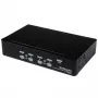 StarTech.com 4-portový 1HE rackový USB KVM prepínač s OSD, 1920 x 1440 pixelov, racková montáž, 5,4 W, 1HE, čierna
