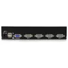 StarTech.com 4-portový 1HE rackový USB KVM prepínač s OSD, 1920 x 1440 pixelov, racková montáž, 5,4 W, 1HE, čierna