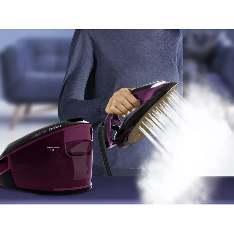 Tefal Express Vision SV8152 2800 W 1,8 l Durilium AirGlide Autoclean žehliaca plocha fialová, čierna