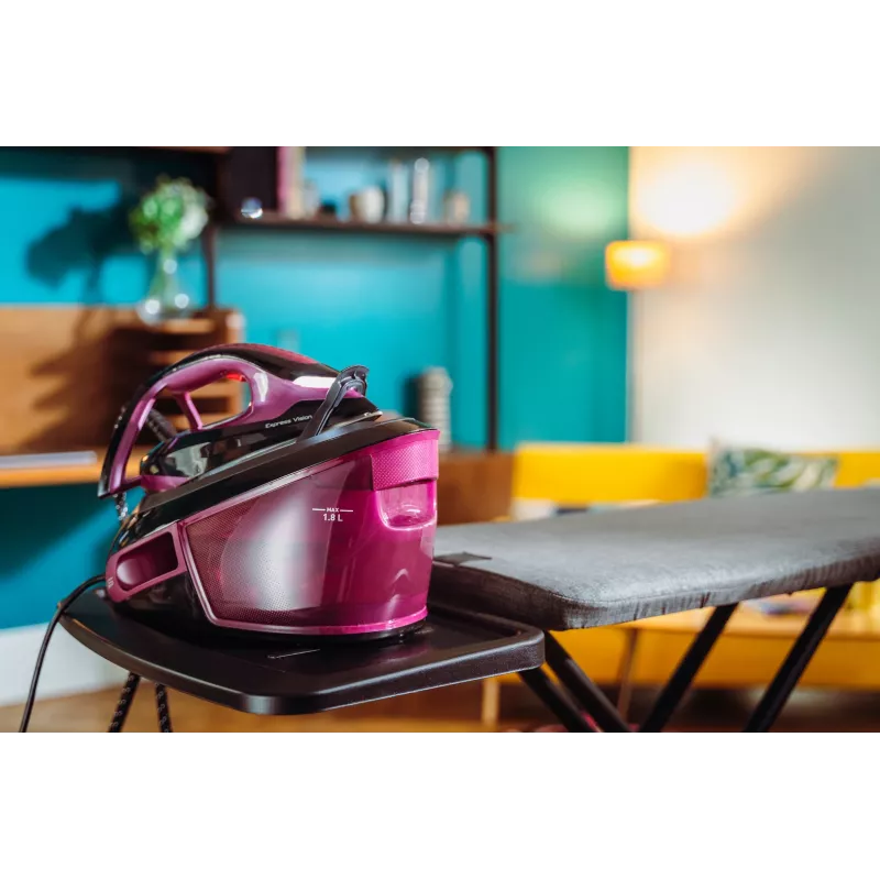 Tefal Express Vision SV8152 2800 W 1,8 l Durilium AirGlide Autoclean žehliaca plocha fialová, čierna