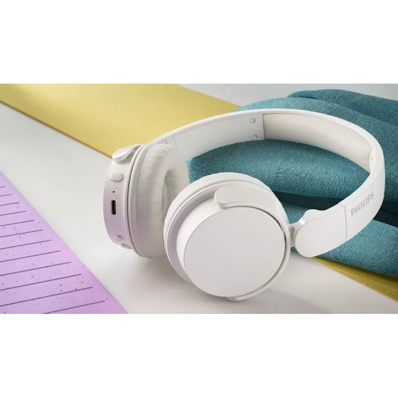 Philips 4000 series TAH4209WT/00 slúchadlá/headset bezdrôtové on-ear hovory/hudba Bluetooth biele