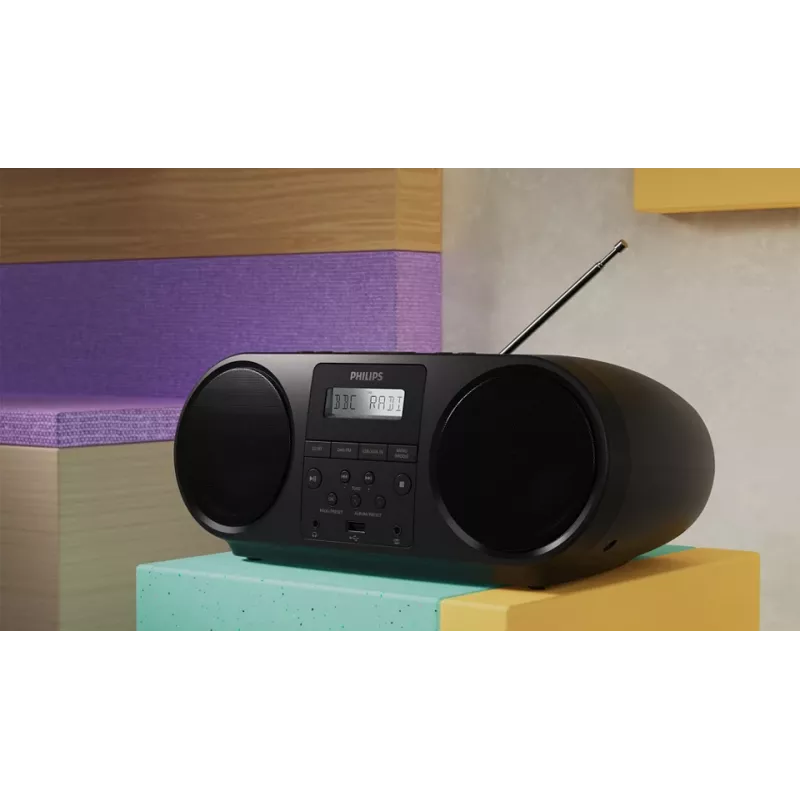 Philips TAZ6000/10 CD prehrávač čierny prenosný CD prehrávač