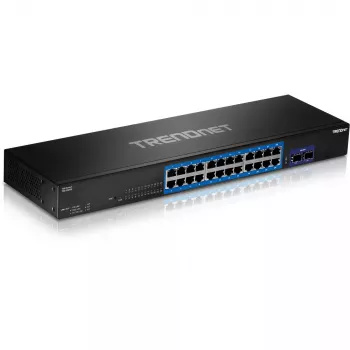 Switch Trendnet TEG-30262 v1.0R Gigabit Ethernet 24 portov 1U čierny