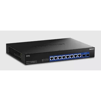 Neupravovateľný switch Trendnet TEG-S7102 10G Ethernet 8 portov čierna