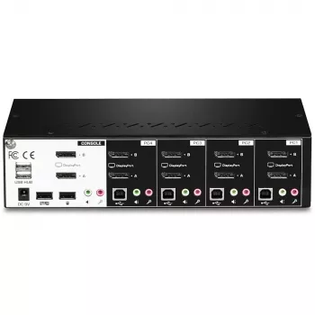 KVM switch Trendnet TK-440DP čierna strieborná