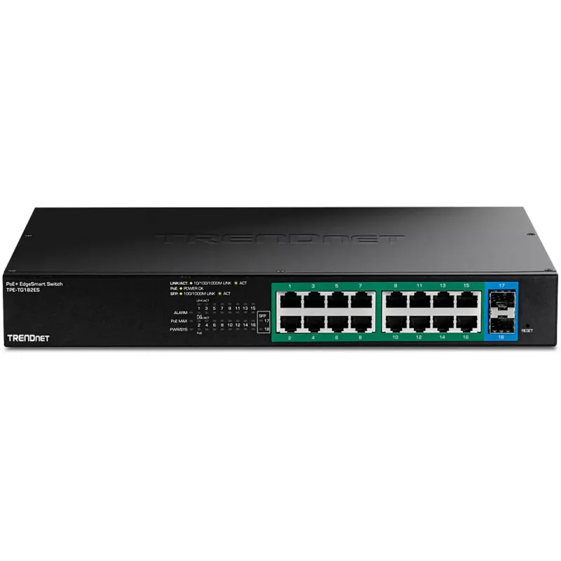 Upravovaný switch Trendnet TPE-TG182ES 16 portov Gigabit Ethernet PoE