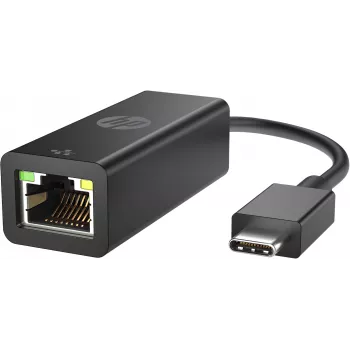 HP USB-C na RJ45 adaptér, USB Type-C, RJ-45, konektor samec, čierny, Business, Windows 10, Windows 7, Windows 8, Windows 8.1